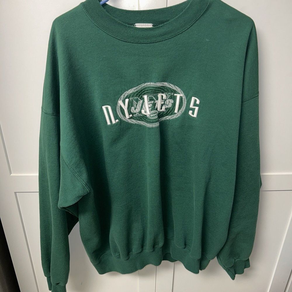 Starter Vintage New York Jets Embroidered Sweatshirt 1990s Men's XL Green